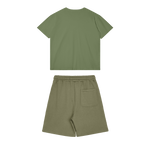 BASE FLOW T-SHIRT - SHORTS | FOREST GREEN - 10%