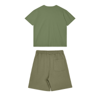 BASE FLOW T-SHIRT - SHORTS | FOREST GREEN - 10%