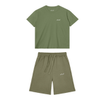 BASE FLOW T-SHIRT - SHORTS | FOREST GREEN - 10%