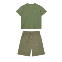 BASE FLOW T-SHIRT - SHORTS | FOREST GREEN - 10%