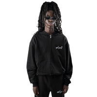 BASE FLOW ZIP-HOODIE BLACK