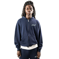BASE FLOW ZIP-HOODIE FRENCH NAVY