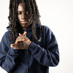 BASE FLOW ZIP-HOODIE FRENCH NAVY