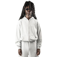 BASE FLOW ZIP-HOODIE GREY